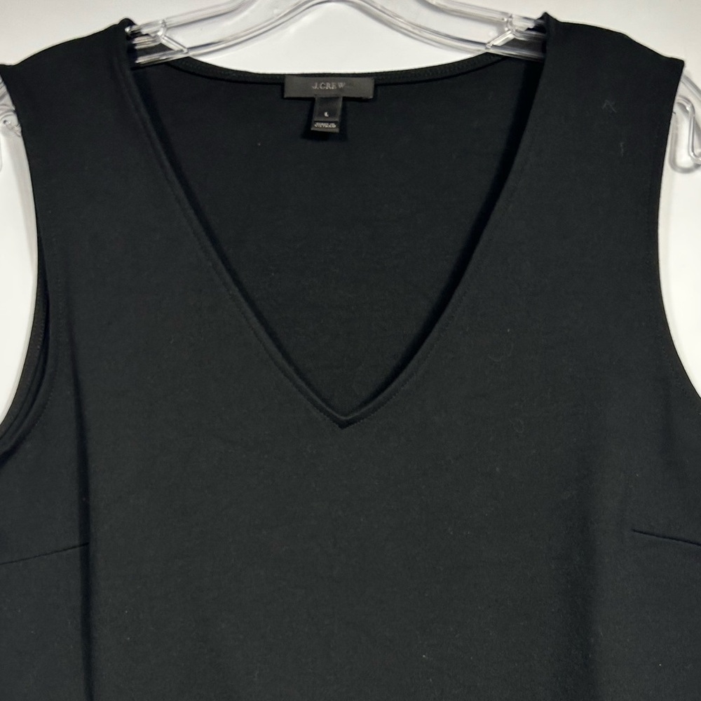 J.Crew V-neck Peplum Scuba/Velvet Blouse - Picture 5 of 9